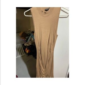 Sleek comfy mid length dress